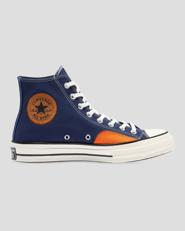 Converse Chuck 70 Ripstop Blå Sko Danmark - Converse Høje Sneakers Herre - 01937CZEW